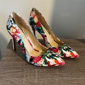 Jessica Simpson floral heels stilettos